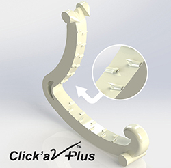 Grena Click'aV Plus polymer clip teeth closeup