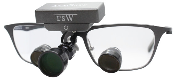 L2SW mounted to loupes